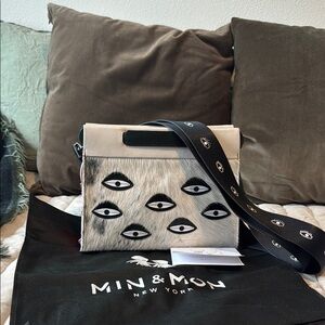 Min & Mon Eye Design Crossbody Bag